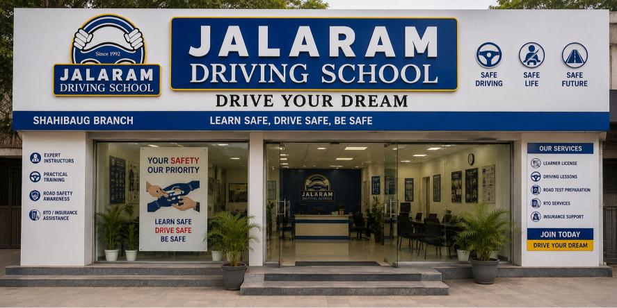 Jalaram Driving School Shahibaug branch office in Ahmedabad